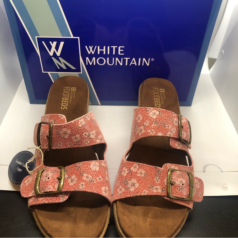NWT | Size 10 Sandals | Pink Floral | White Mountain